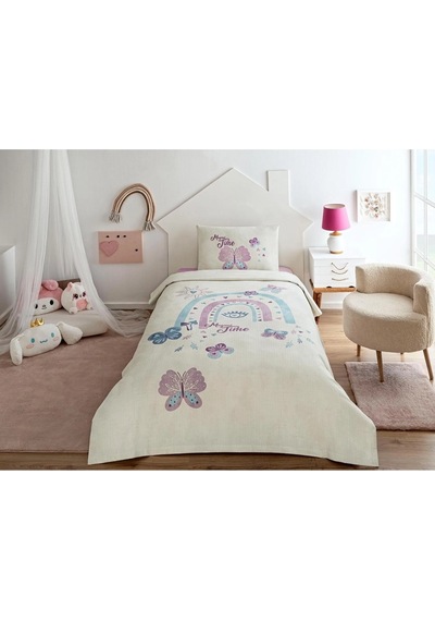 Özdilek Rf-magical Time Lila-lastikli Çarşaf Tek Kiş. Pike Takımı