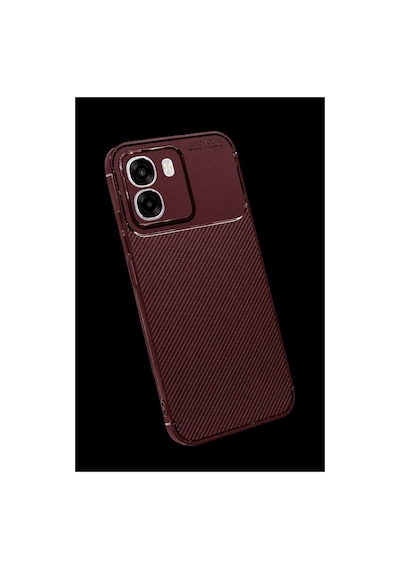 Oppo Oppo A6t 5g Auto Focus Karbon Kapak - Bordo