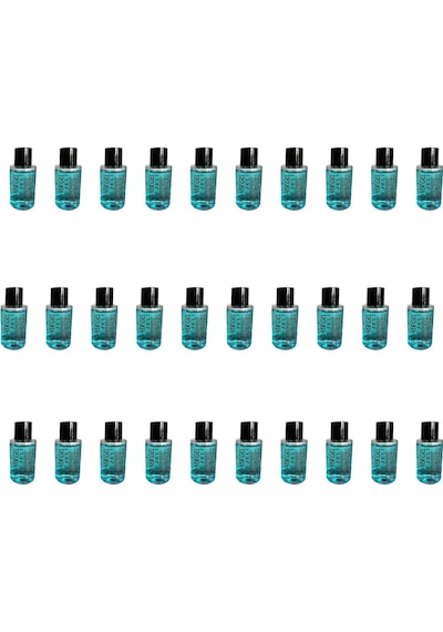 Tek Kullanımlık Mini Otel Seyehat Kamp Duş Jeli Mavi Şişe 30 x 30 ML