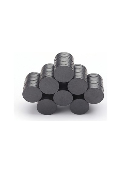 50 Adet 18x3 Mm Yuvarlak Mıknatıs, Çok Amaçlı, Süsleme Mıknatısı, Ferrit Magnet