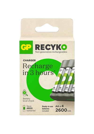 B441 Usb Pil Şarj Cihazı 4 Adet 2600mah Aa Kalem Pilli Set