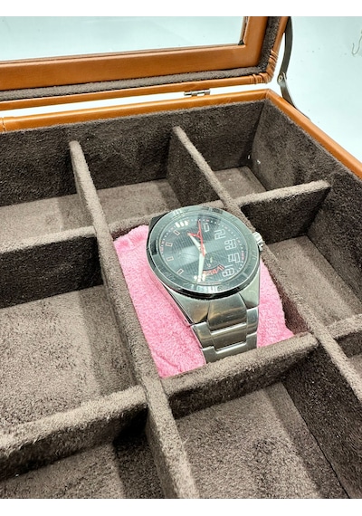 Diji Saat Yastığı Saat Kutusu Yastığı 12 Adet Süet Pembe