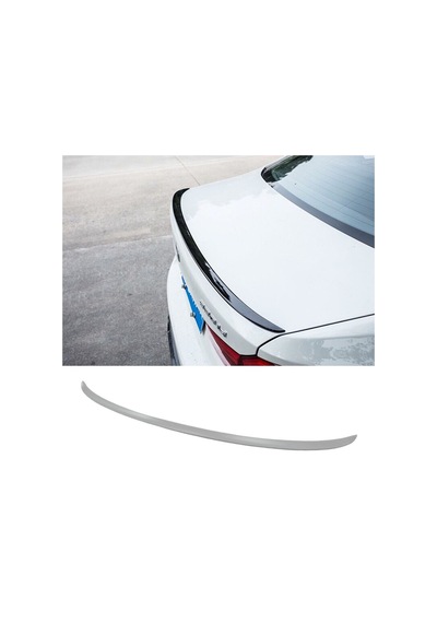 Bmw 5 Serisi G30 M5 İnce Spoiler Boyasız, Abs Plastik 520 Spoyler, 2018 2023, G30 Arka Bagaj Çıtası