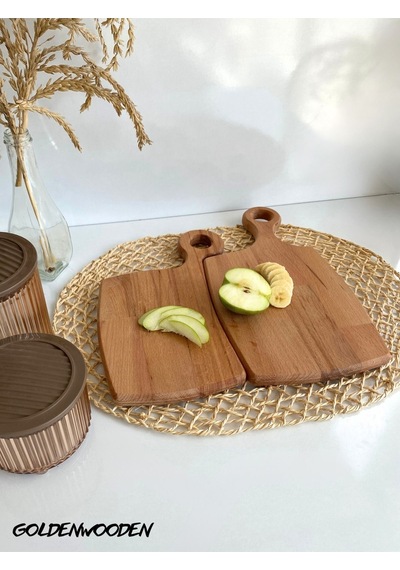 Doğal Ahşap Sunum Tabağı Geçme Ahşap Sunumluk Kayın/gürgen Boy:34cm En:17,5cm Boy:29cm En:14cm
