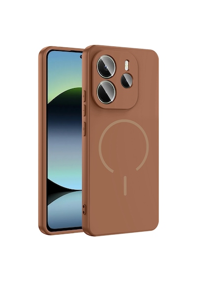 Xiaomi Redmi Note 14 4g Kılıf Magsafe Destekli Kamera Korumalı Yumuşak Silikon Pazarplus Lacivert