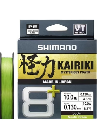 Shimano Kairiki 8+ İp Misina 300m Mantis Green