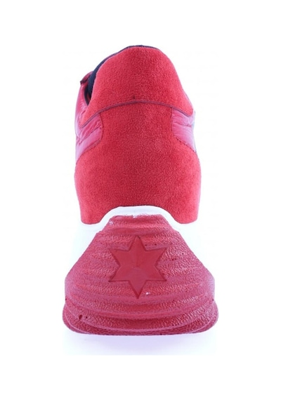 Dgn Z2 23y Kadin Mega Kalin Taban Simli Sneakers Ayakkabi Z2-1720-R0766 Kırmızı