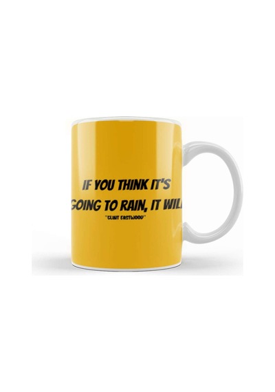Clint Eastwood Quotes Gift Vintage Retro Rainbow Style Kupa Bardak Porselen No11236 Karışık