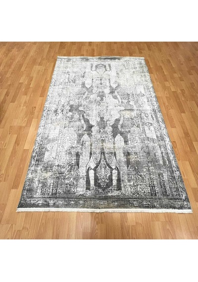 Vintage Esintili 160 X 230 Yün Halı Gri