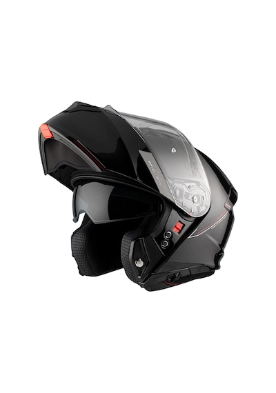 Mt Genesis Sv Solid A1 Parlak Siyah Çene Açılır Kask Parlak Siyah