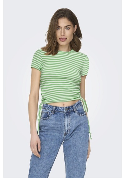 Only Onlwendy S/s Ruchıng Top Jrs 15284982 Yeşil 001