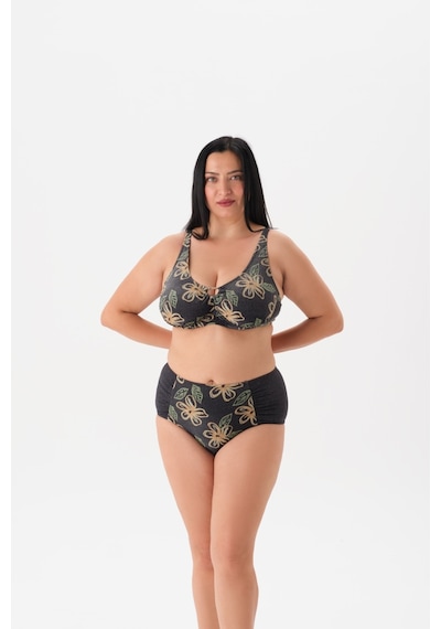 Büyük Beden Toparlayıcı Yeşil Bikini Takım