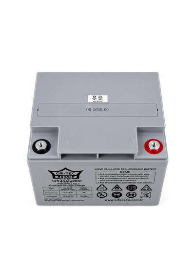 Or-tec 12v 40ah Bakımsız Kuru Akü