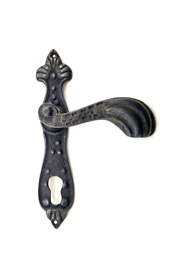 Antika Tarz Dekoratif Pirinç Mevlana Yale Kapı Kolu - 228x48 Mm, Oksit Çok Renkli