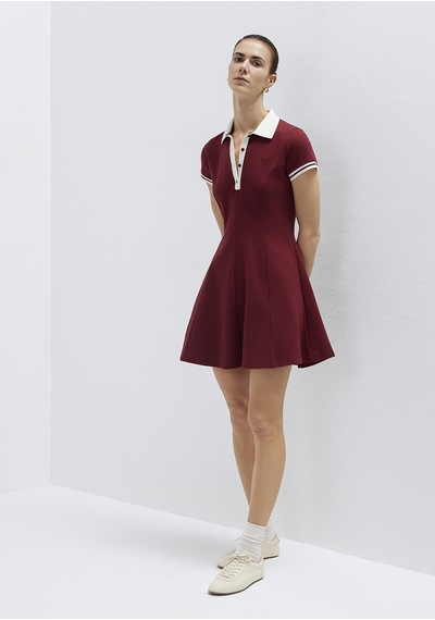 Mavi - Kırmızı Mini Elbise 1310903-85633