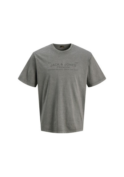 Jack & Jones Jack Jones Jprbluaıden Ss Tee Erkek Gri Tshirt 12293014-02 Gri