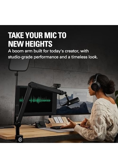 Wave Mic Arm Mk.2 Yayın Ve Podcasting, Kablo Kancası, Masa Kelepçesi, Yükseltici, Usb Ve Xlr Mikrofonlar
