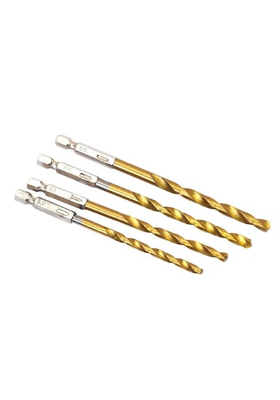 Rekotools-1/4'' Bits Saplı Tin Kaplı Hss Matkap Ucu Seti 13 Parça