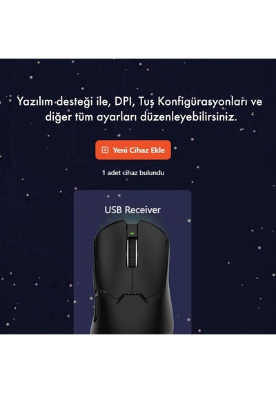 Tracker Pro Rgb Kablosuz 2.4ghz Bluetooth Kablolu Dock Şarj İstasyonlu 69gr 1khz 12000dpı Oyuncu Mouse Siyah