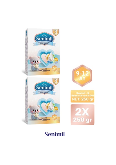Senimil 3 Bebek Devam Sütü 250 G 2 Adet