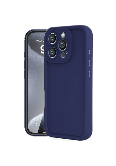 Apple iPhone Uyumlu  16 Pro Kılıf Viera Silikon -  Lacivert