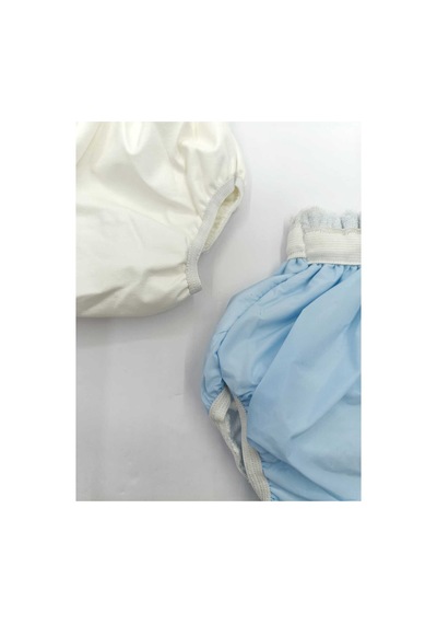 2 Adet Bebek Alıştırma Külot Mavi Beyaz - 602767496 Mavi Beyaz