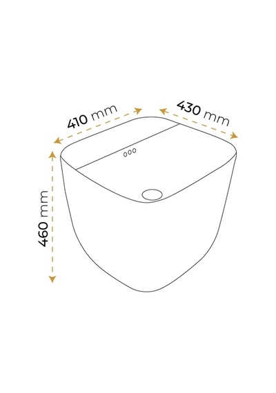 Paluci Ruby White Monoblock Lavabo Sırlı