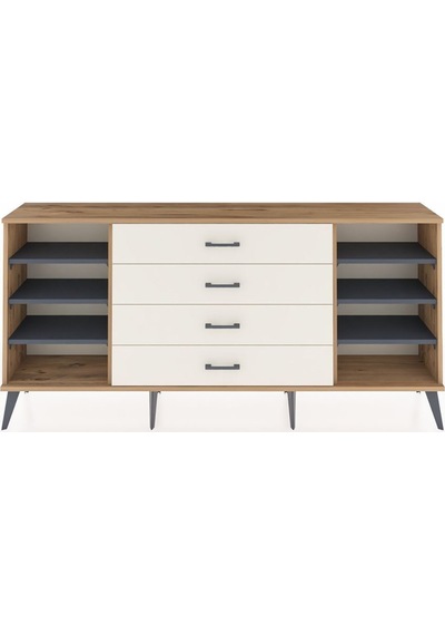 Arges Konsol 6 Raflı 4 Çekmeceli 176x30x83 Çam-antrasit/aytaşı Antrasit/aytaşı Arges Konsol 6 Raflı 4 Çekmeceli 176x30x83 Çam-antrasit/aytaşı Antrasit/aytaşı