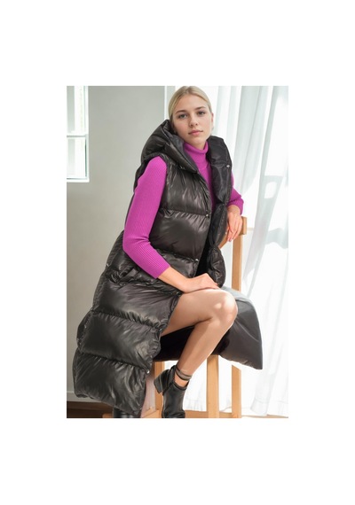 Z9733 Dewberry Hk Style Bayan Yelek-siyah Siyah