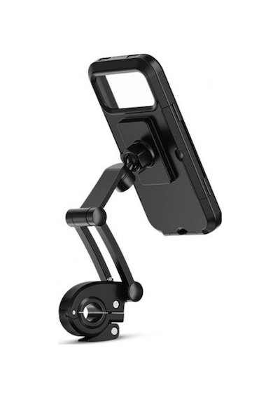 Universal Geri Çekilebilir Motorsiklet / Bisiklet Telefon Tutucu Siyah