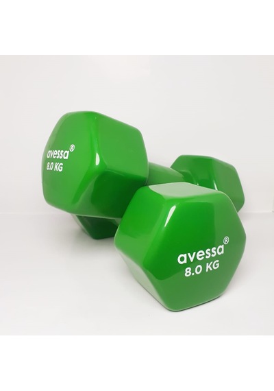 Avessa 8 Kg Vinil Dambıl Pvc 2 Adet
