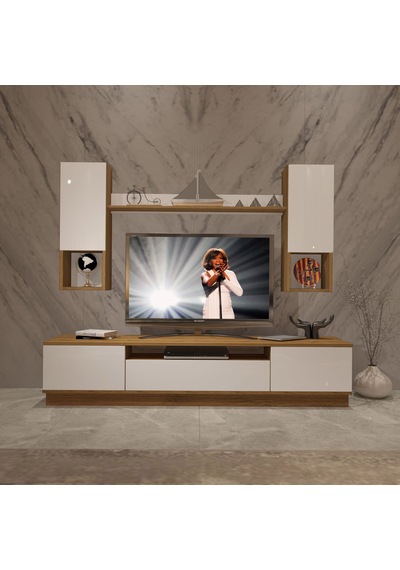 Decoraktiv Trio 5das Mdf Tv Ünitesi Tv Sehpası Pera - Beyaz