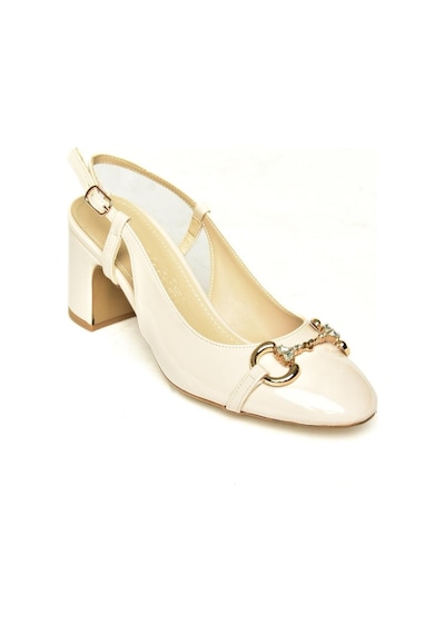 Fox Shoes U820295108 Ten Rugan Kalın Topuklu Kadın Ayakkabı Ten