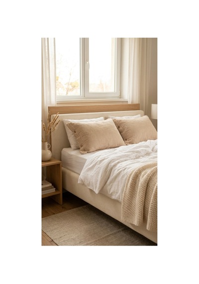 4 Katlı Müslin Naturel %100 Pamuklu 2 Adet Yastık Kılıfı 50x70cm Vizon - 875312156 Vizon