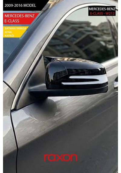 Mercedes-benz E-class W212 2009-2016 Batman & Yarasa Ayna Kapağı Parlak Piano Black Sport