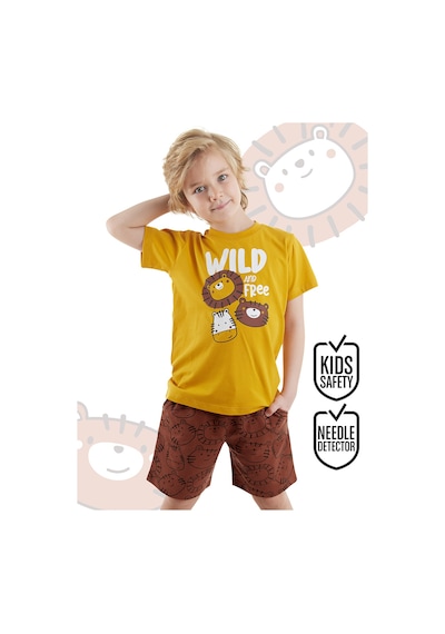 Wild Erkek Çocuk Yazlık T-shirt Şort Takım
