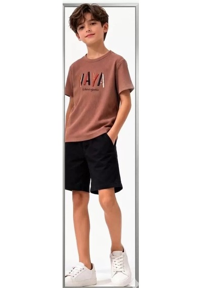 Veraura Lifestyle 6/10 Yaş Vaya Nakışlı Çocuk Takımı Bej