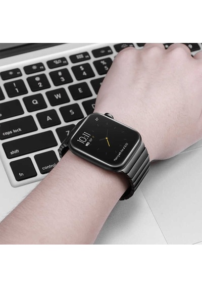 Apple Watch 7 45mm Uyumlu Metal Kordon Krd-35 - Starlight - T34763