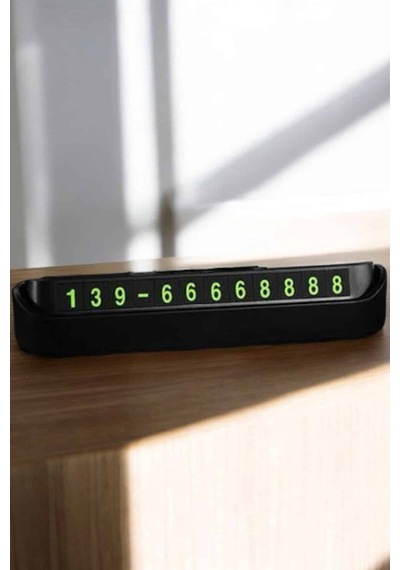Araç İçi Numaratör Numaralık Torpido Üstü Açılır Kapanır Telefon Numarası Bırakma Renkli