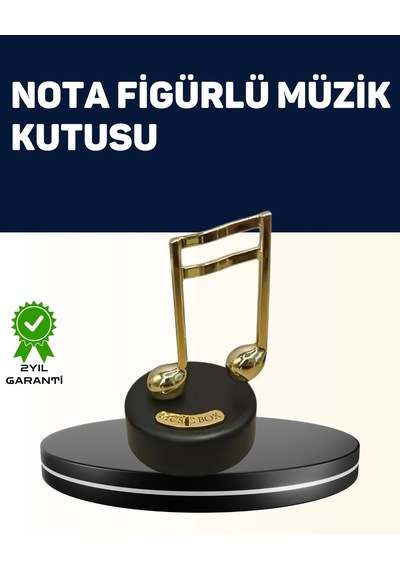 Znv Zenvia Mey İthalat Melodious Music Altın Nota Figürlü Müzik Kutusu Znv2025 Cmn