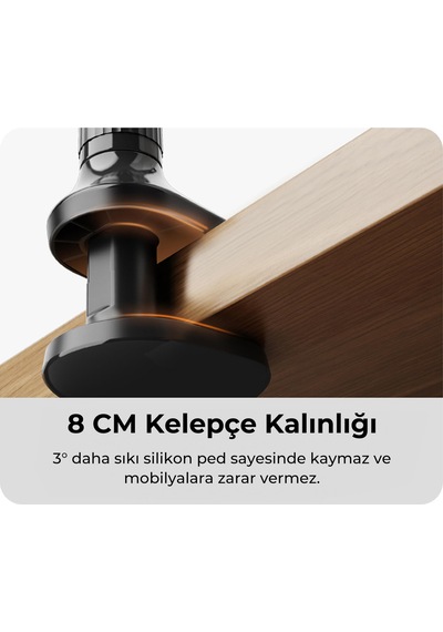 Bix Saiji Ivy 4 Tablet Tutucu Yatak Ve Masa İçin 360 Dönebilir Ayarlanabilir Tablet Standı Siyah
