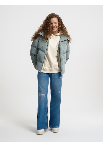 Regular Fit Kadın Mont Mint Yeşili