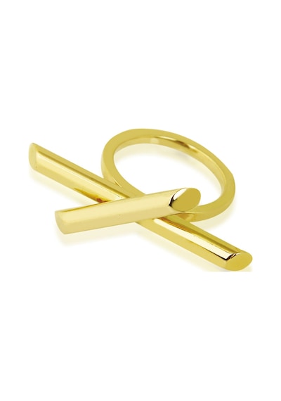 Kuyumcudukkani Elişi Çubuklu Taşsız Yüzük-10356-g Gold