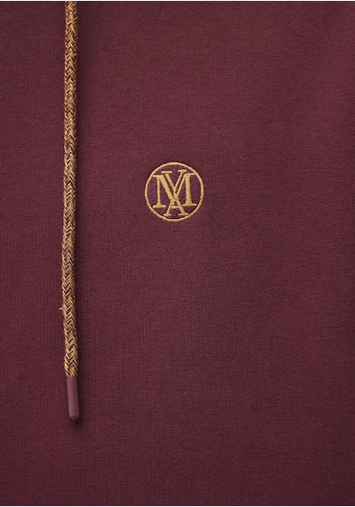 Mavi - Mavi Logo Nakışlı Kapüşonlu Bordo Sweatshirt 065809-70426 Bordo