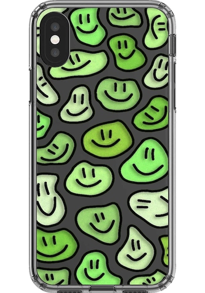 Apple Uyumlu iPhone Xs Max Şeffaf Kılıf Şeffaf Wallpaper 9 Tasarımlı