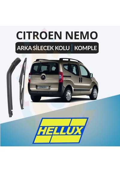 Citroen Nemo 2008-2017 Tek Kapılı Komple Arka Silecek Kolu Ve S