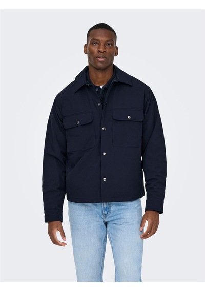 Only & Sons Onsdavıd Lıfe Padded Overshırt Otw Erkek Mavi Ceket - 22036739