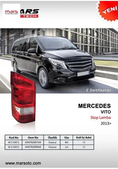 Stop Lambası Sol Vito 13 Duysuz Mars M 510973