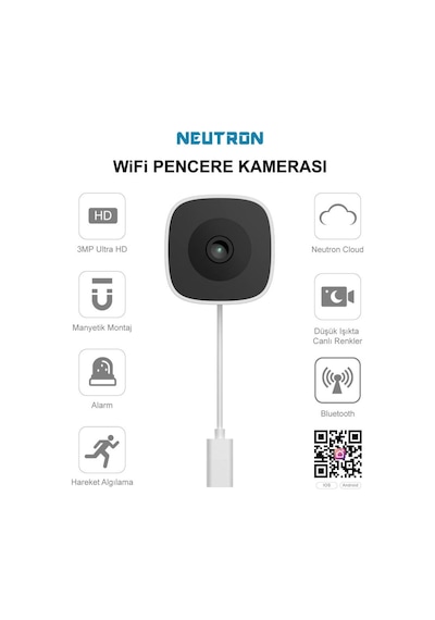 Neutron Ntl-ıp15gs-3mp Wifi Pencere Kamerası