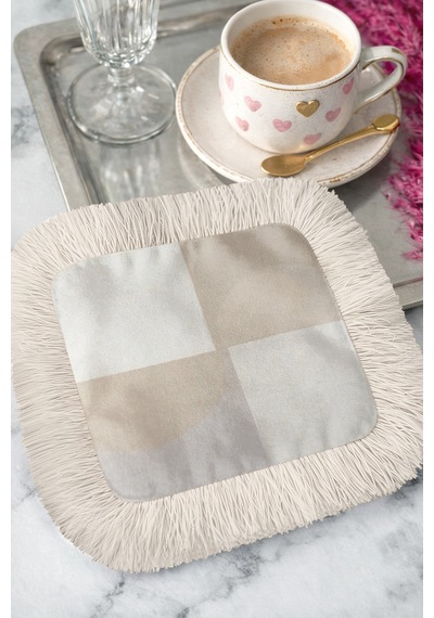 Modern Minimal Kare Püsküllü Sunum Peçetesi - Pastel Geometrik İskandinav Krem Bardak Altlığı Mendil Açık Taş Leylak Modern Minimal Kare Püsküllü Sunum Peçetesi - Pastel Geometrik İskandinav Krem Bardak Altlığı Mendil Açık Taş Leylak